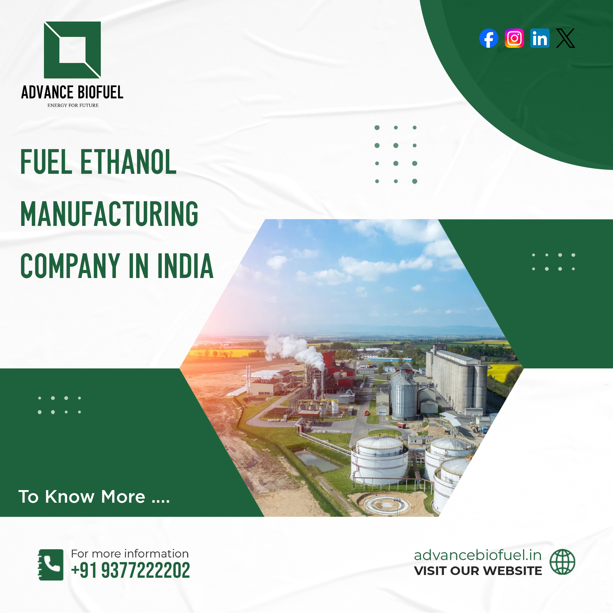 Fuel Ethanol manufacturing company in India
