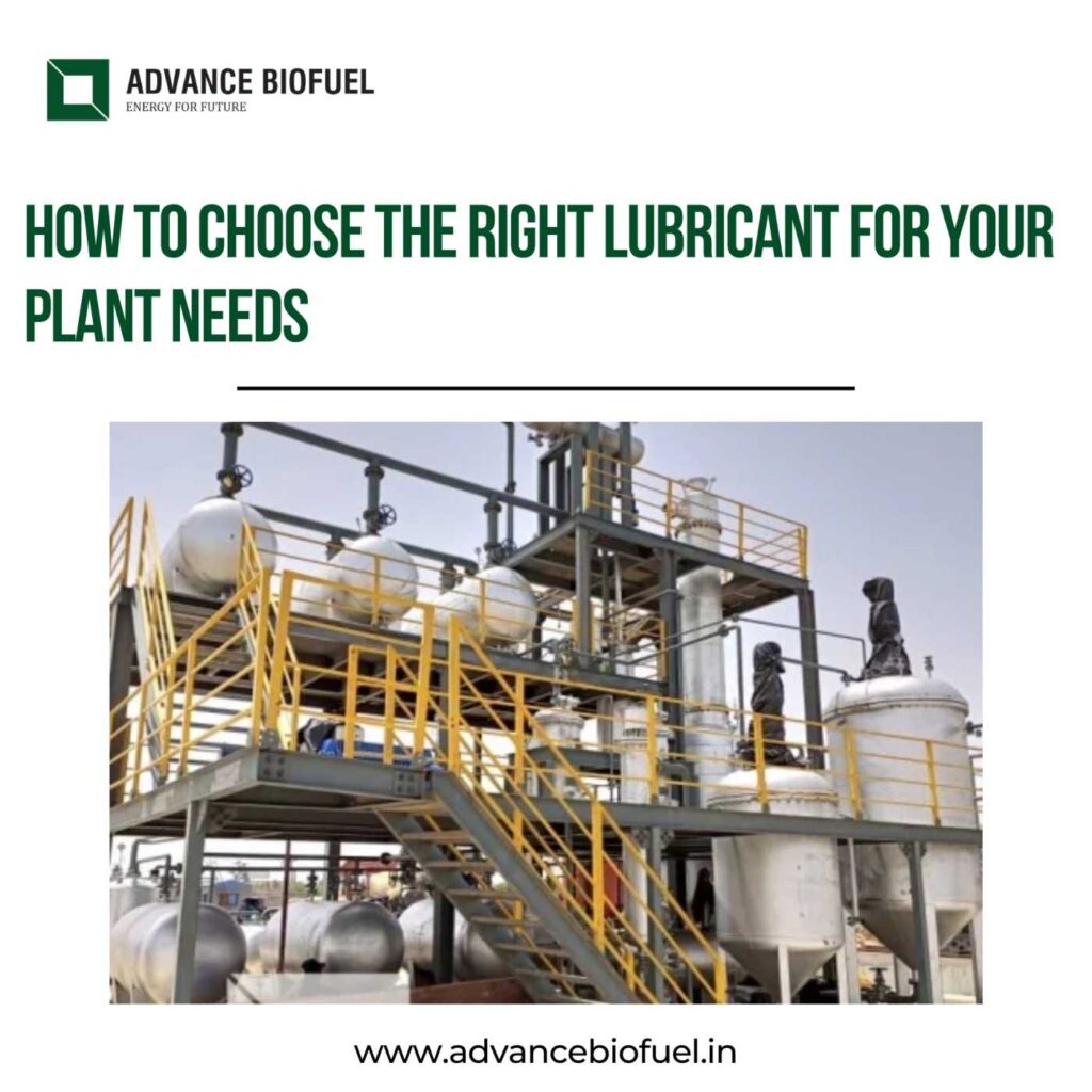 Right Lubricant for Your Plant