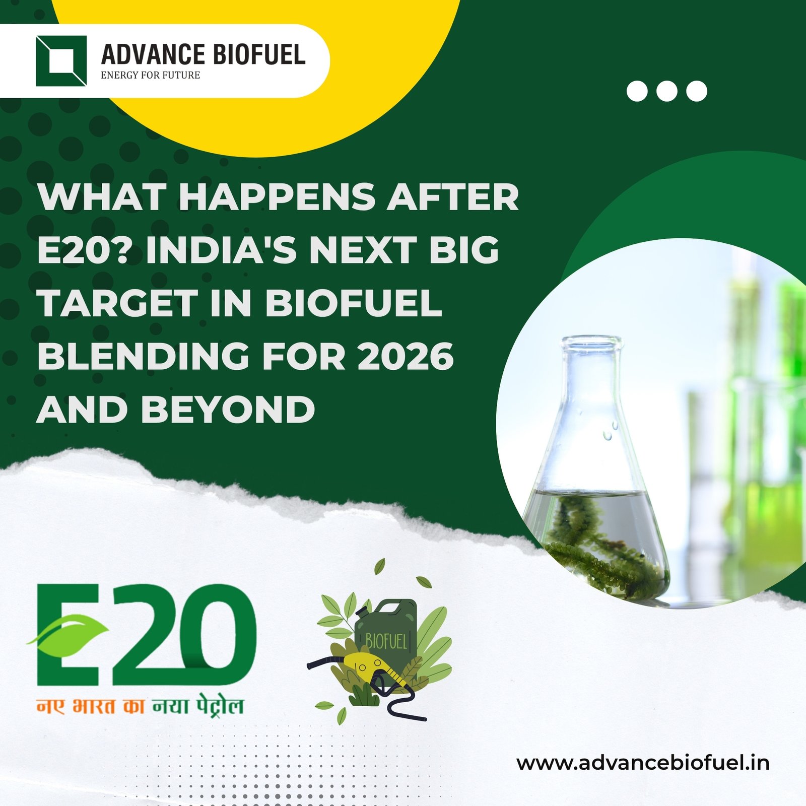 What Happens After E20? India’s Next Big Target in Biofuel Blending for 2026 and Beyond