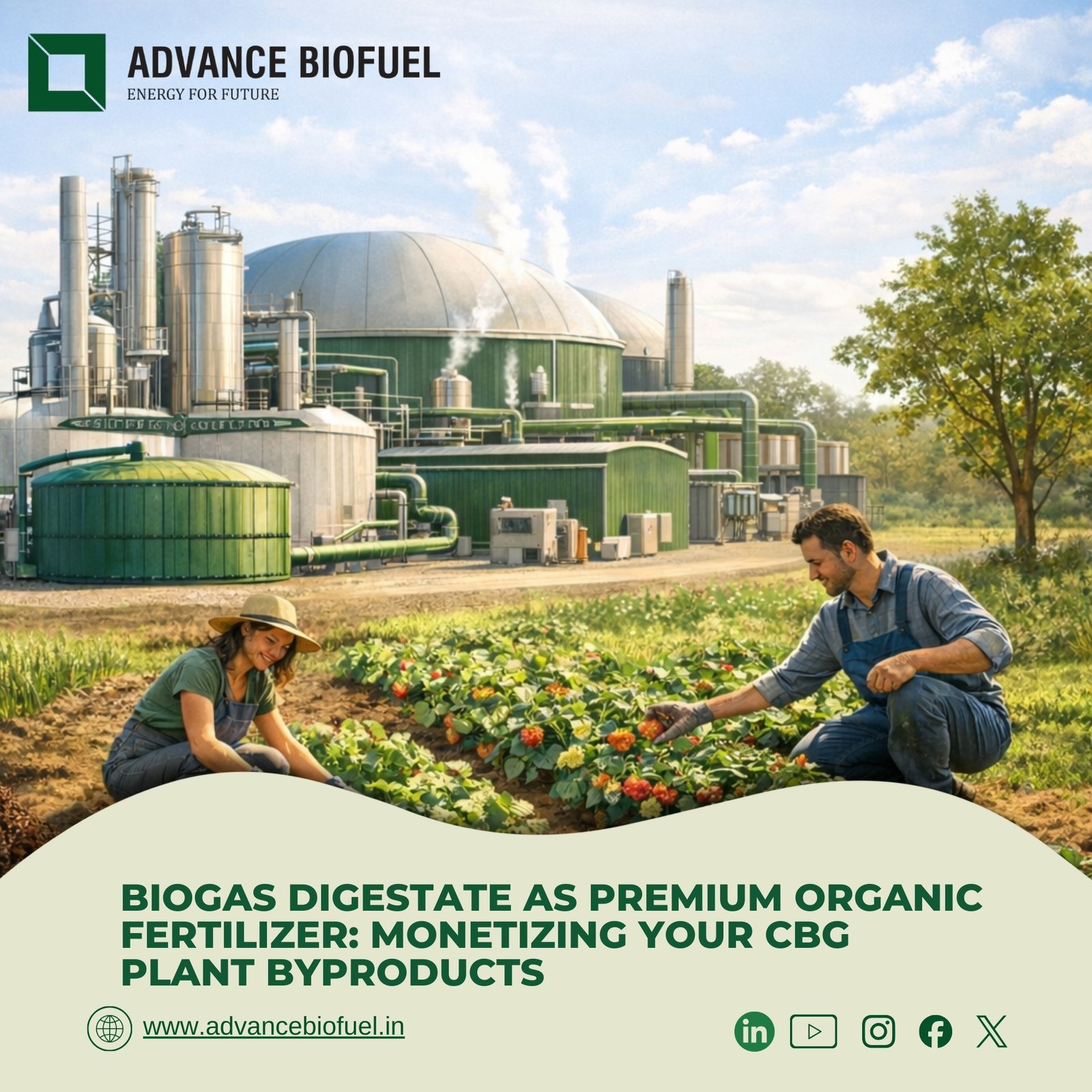 Biogas Digestate as Premium Organic Fertilizer: Monetizing Your CBG Plant Byproducts